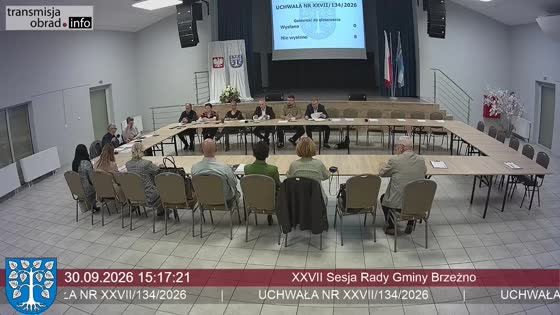 XXVII Sesja Rady Gminy Brzeżno