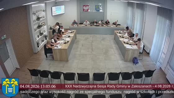 XXX Sesja Rady Gminy w Zaleszanach - 4.08.2026 r.