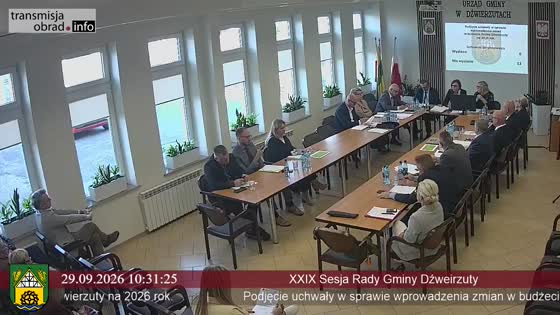 XXIX Sesja Rady Gminy Dźwierzuty