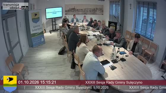 XXXIII Sesja Rady Gminy Sulęczyno