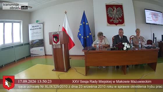 XXV Sesja Rady Miejskiej w Makowie Mazoiweckim