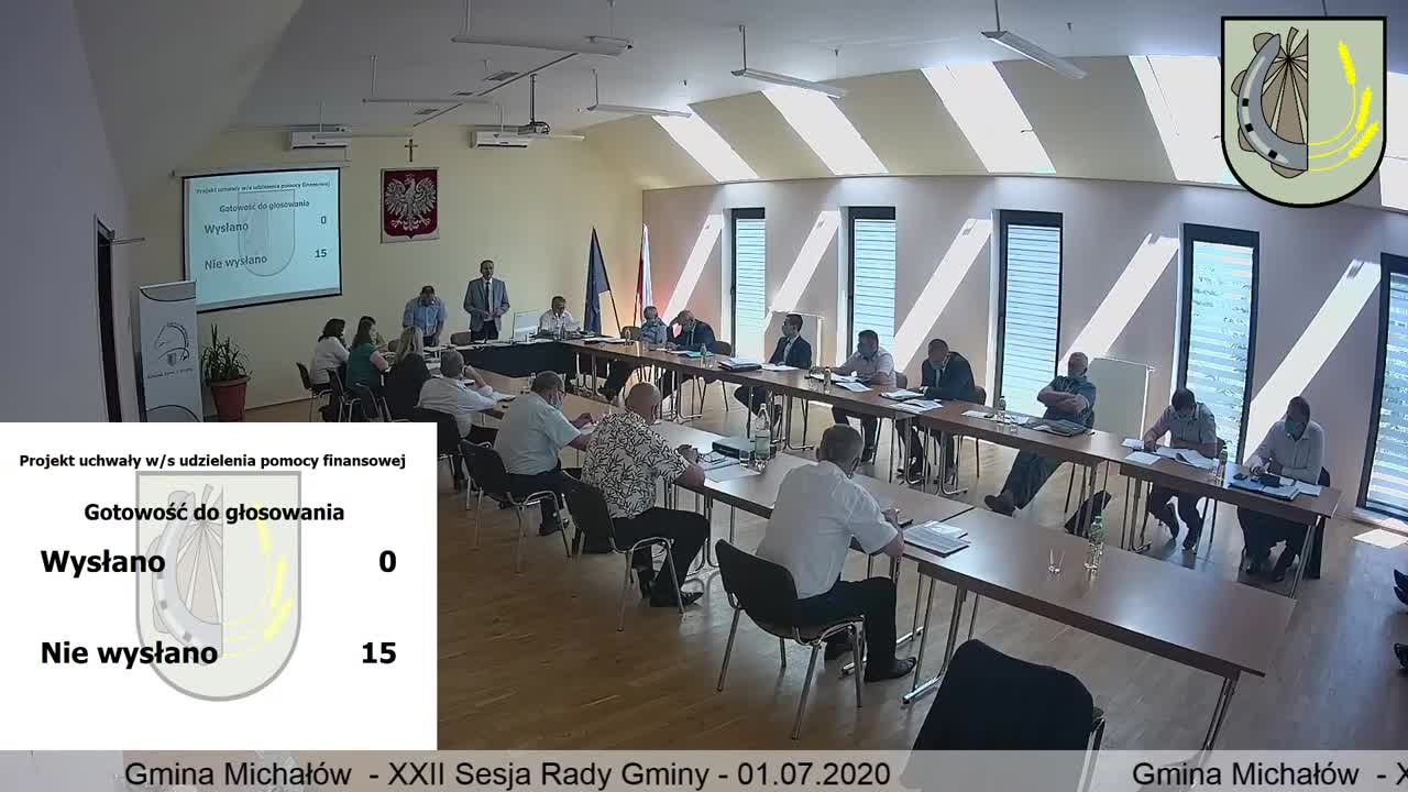 XXII Sesja Rady Gminy Michałów - 01.07.2020 -  - część 2