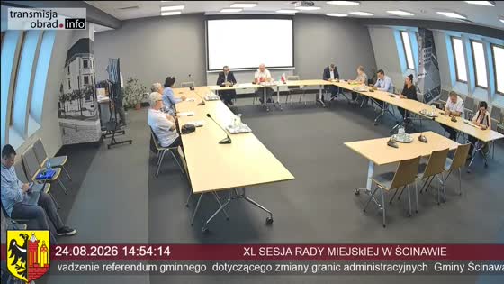 XL SESJA RADY MIEJSkIEJ W ŚCINAWIE