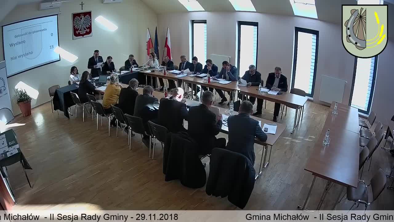 II Sesja Rady Gminy Michałów - 29.11.2018