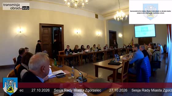 Sesja Rady Miasta Zgorzelec 27.10.2026