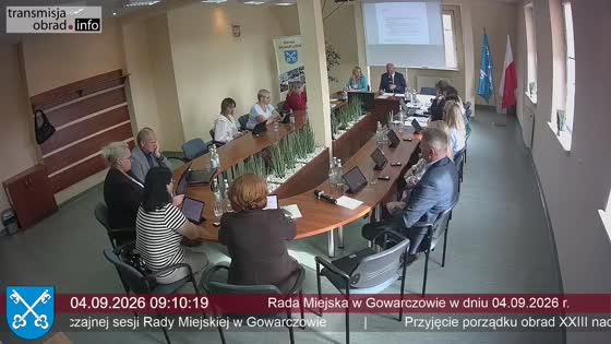 Rada Miejska w Gowarczowie w dniu 04.09.2026 r.