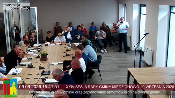 XXIV SESJA RADY GMINY MIEDZICHOWO - 9 WRZEŚNIA 2026