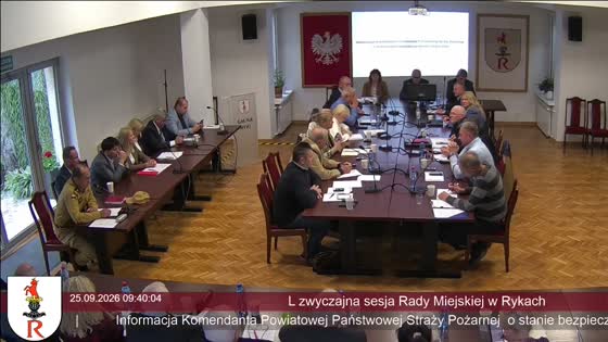 L zwyczajna sesja Rady Miejskiej w Rykach
