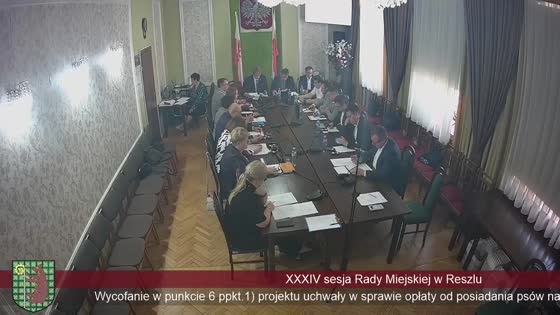 XXXIV sesja Rady MiejskiejbwReszlu