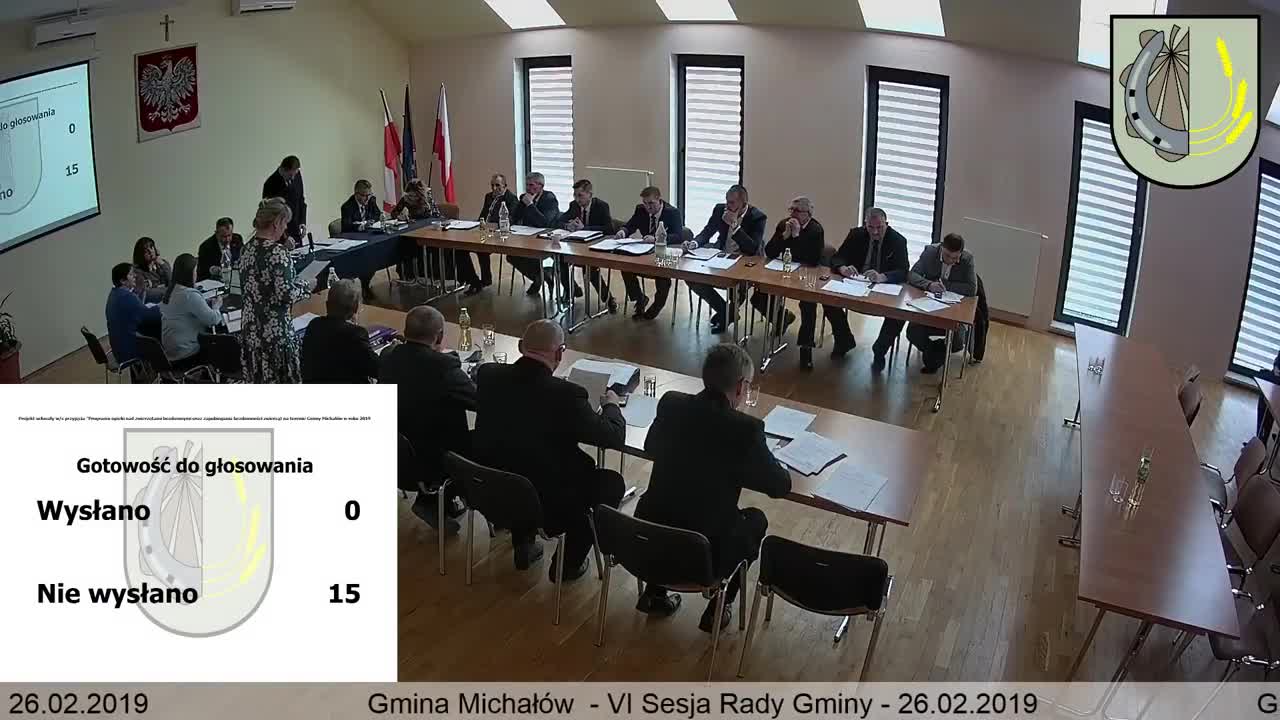 VI Sesja Rady Gminy Michałów - 26.02.2019