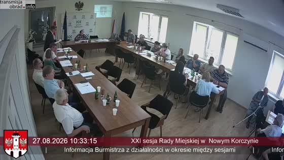 XXI sesja Rady Miejskiej w  Nowym Korczynie