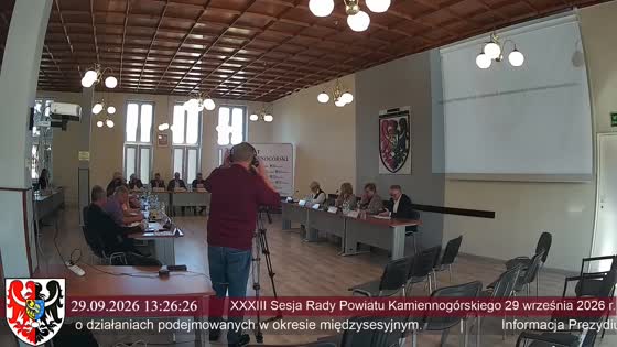 XXXIII Sesja Rady Powiatu Kamiennogórskiego 29 września 2026 r.