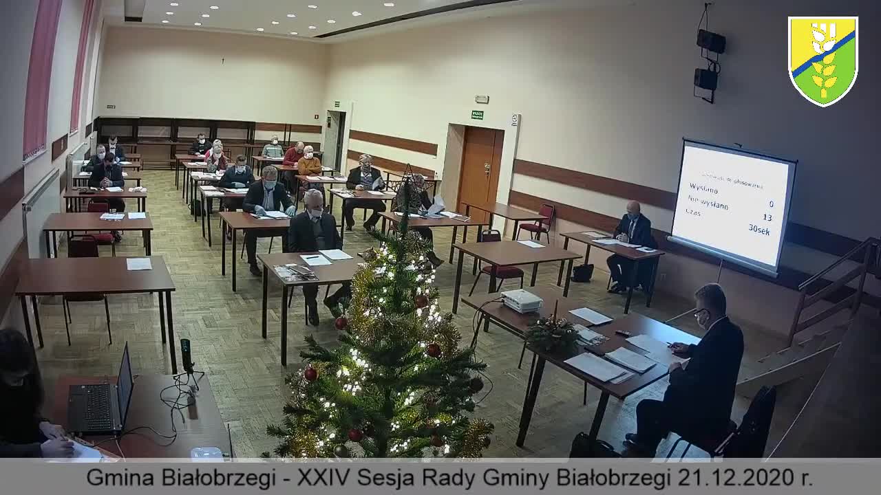 Transmisja XXIV sesji Rady Gminy