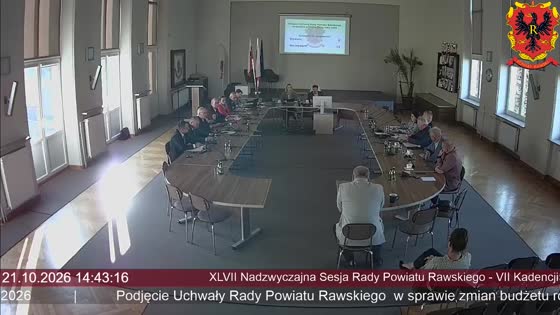 XLVII Nadzwyczajna Sesja Rady Powiatu Rawskiego - VII Kadencji