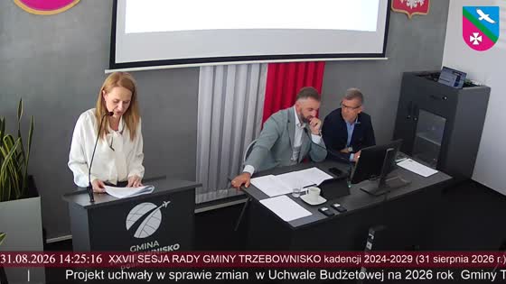 XXVII SESJA RADY GMINY TRZEBOWNISKO kadencji 2024-2029 (31 sierpnia 2026 r.)