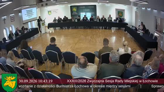 XXXIII/2026 Zwyczajna Sesja Rady Miejskiej w Łochowie