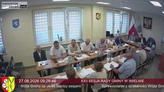 XXII SESJA RADY GMINY W IMIELNIE