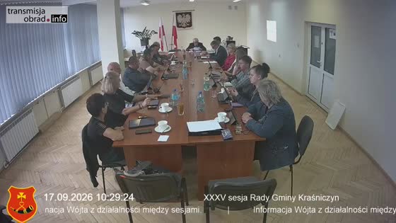 XXXV sesja Rady Gminy Kraśniczyn