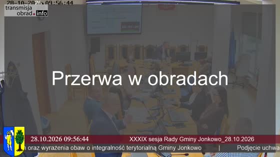 XXXIX sesja Rady Gminy Jonkowo_28.10.2026