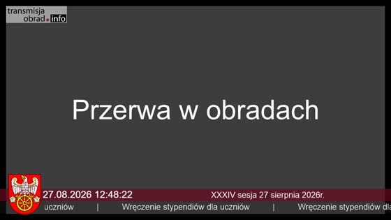XXXIV sesja 27 sierpnia 2026r.