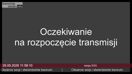 XXX sesja Rady Gminy Sadowie cz1