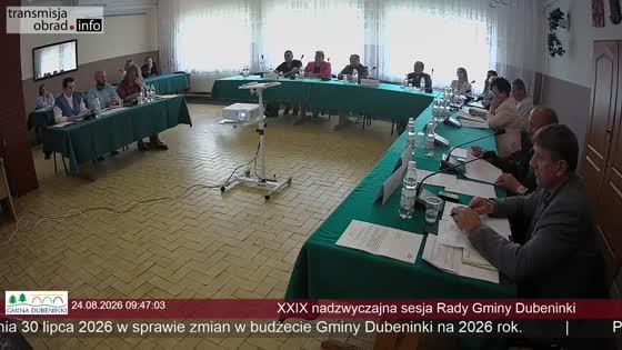 XXIX nadzwyczajna sesja Rady Gminy Dubeninki
