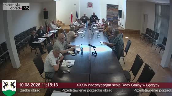 XXXIV -nadzwyczajna sesja Rady Gminy w Łęczycy