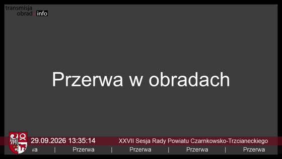 XXVII Sesja Rady Powiatu Czarnkowsko-Trzcianeckiego