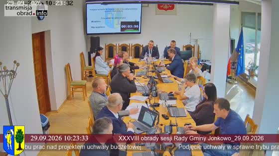 XXXVIII obrady sesji Rady Gminy Jonkowo_29.09.2026
