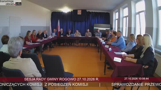 SESJA RADY GMINY ROGOWO 27.10.2026 R.