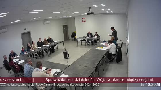 XXX nadzwyczajna sesja Rady Gminy Brąszewice (kadencja 2024-2029)
