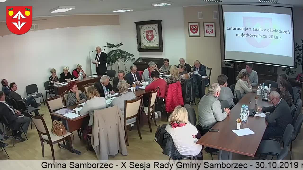 X Sesja Rady Gminy Samborzec – 30.10.2019 r.