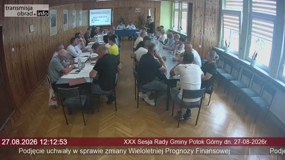 XXX Sesja Rady Gminy Potok Górny dn. 27-08-2026r