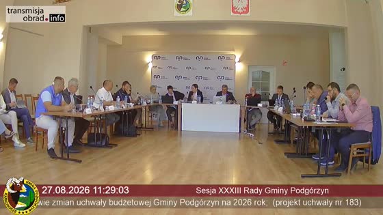 Sesja XXXIII Rady Gminy Podgórzyn