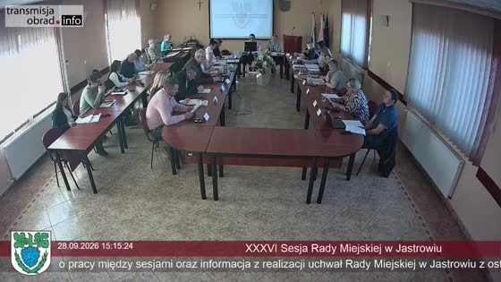 XXXVI Sesja Rady Miejskiej w Jastrowiu