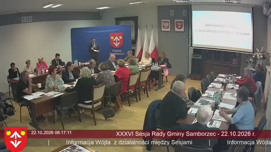 XXXVI Sesja Rady Gminy Samborzec - 22.10.2026 r.
