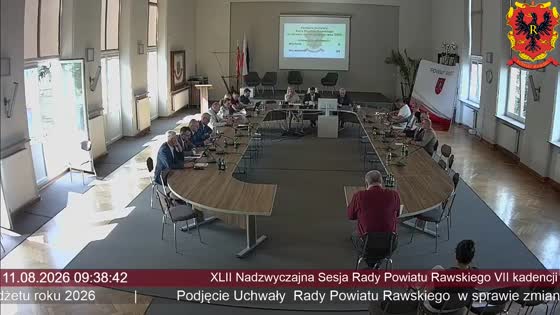 XLII Nadzwyczajna Sesja Rady Powiatu Rawskiego VII kadencji