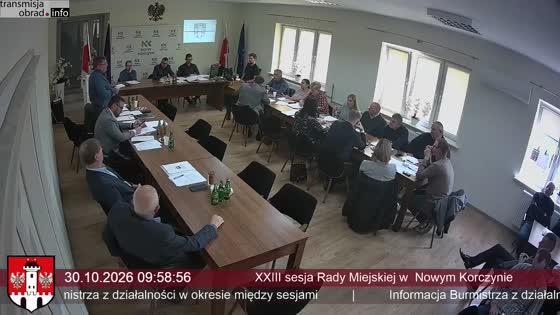XXIII sesja Rady Miejskiej w  Nowym Korczynie