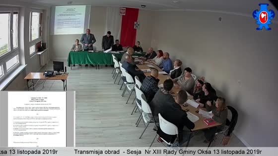XIII Sesja Rady Gminy Oksa