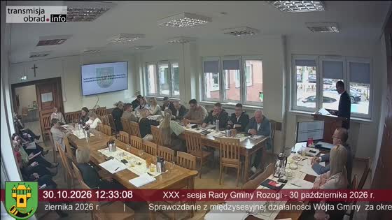 XXX - sesja Rady Gminy Rozogi - 30 października 2026 r.