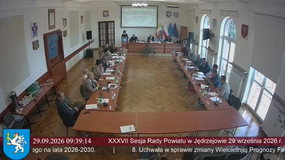 XXXVII Sesja Rady Powiatu w Jędrzejowie 29 września 2026 r.