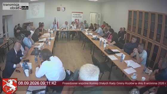 Posiedzenie wspólne Komisji Stałych Rady Gminy Kozłów w dniu 8 września 2026 r.