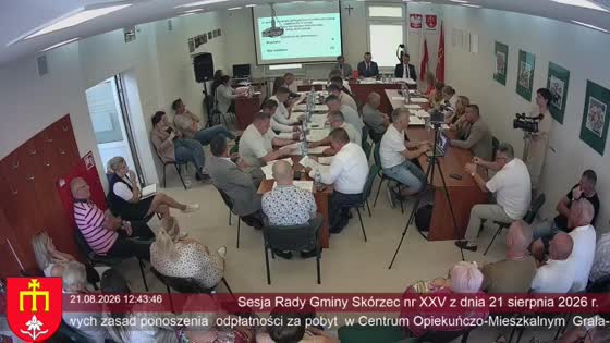 Sesja Rady Gminy Skórzec nr XXV z dnia 21 sierpnia 2026 r.