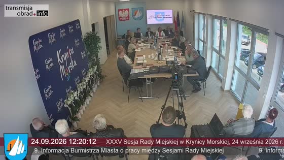 XXXV Sesja Rady Miejskiej w Krynicy Morskiej, 24 września 2026 r.
