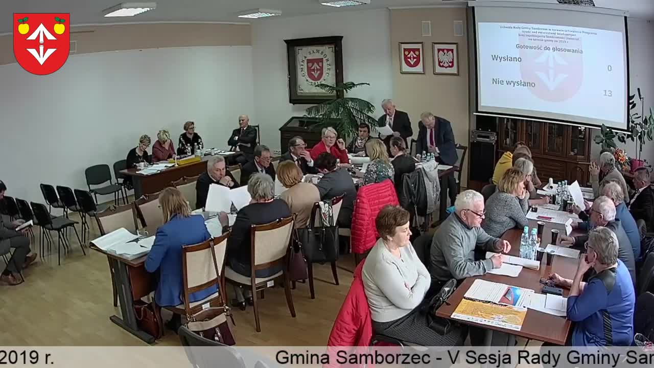 V Sesja Rady Gminy Samborzec - 26.03.2019 r.