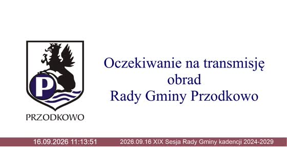 2026.09.16 XIX Sesja Rady Gminy kadencji 2024-2029
