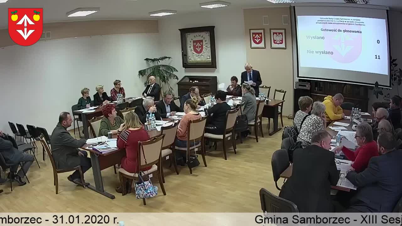 XIII Sesja Rady Gminy Samborzec - 31.01.2020 r.