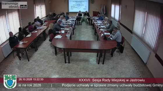 XXXVII  Sesja Rady Miejskiej w Jastrowiu