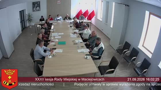XXXII sesja Rady Miejskiej w Maciejowicach