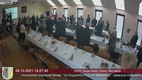 XXXV Sesja Rady Gminy Michałów - 09.10.2021